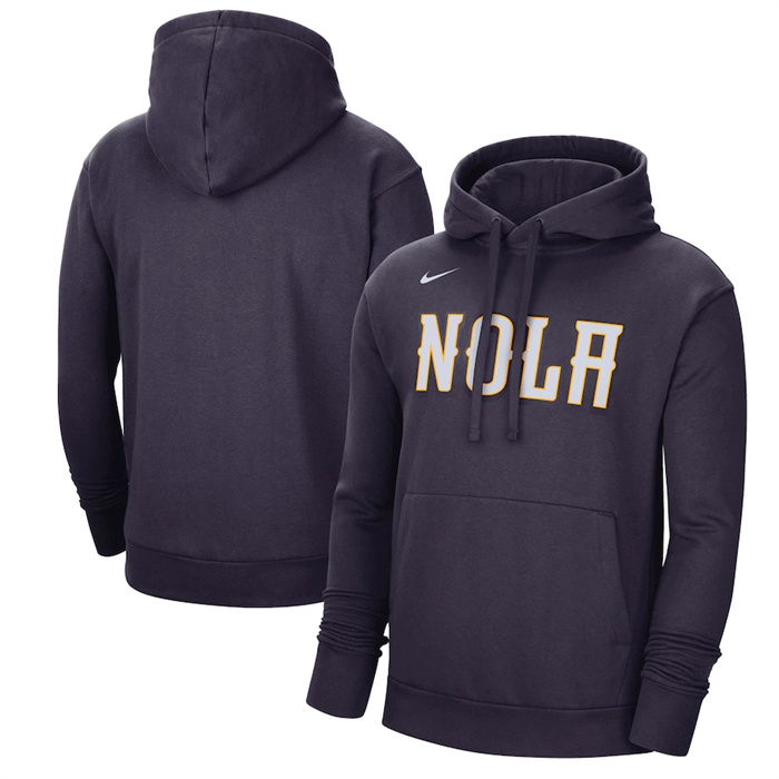Men's Navy New Orleans Pelicans 2022/23 City Edition Essential Pullover Hoodie